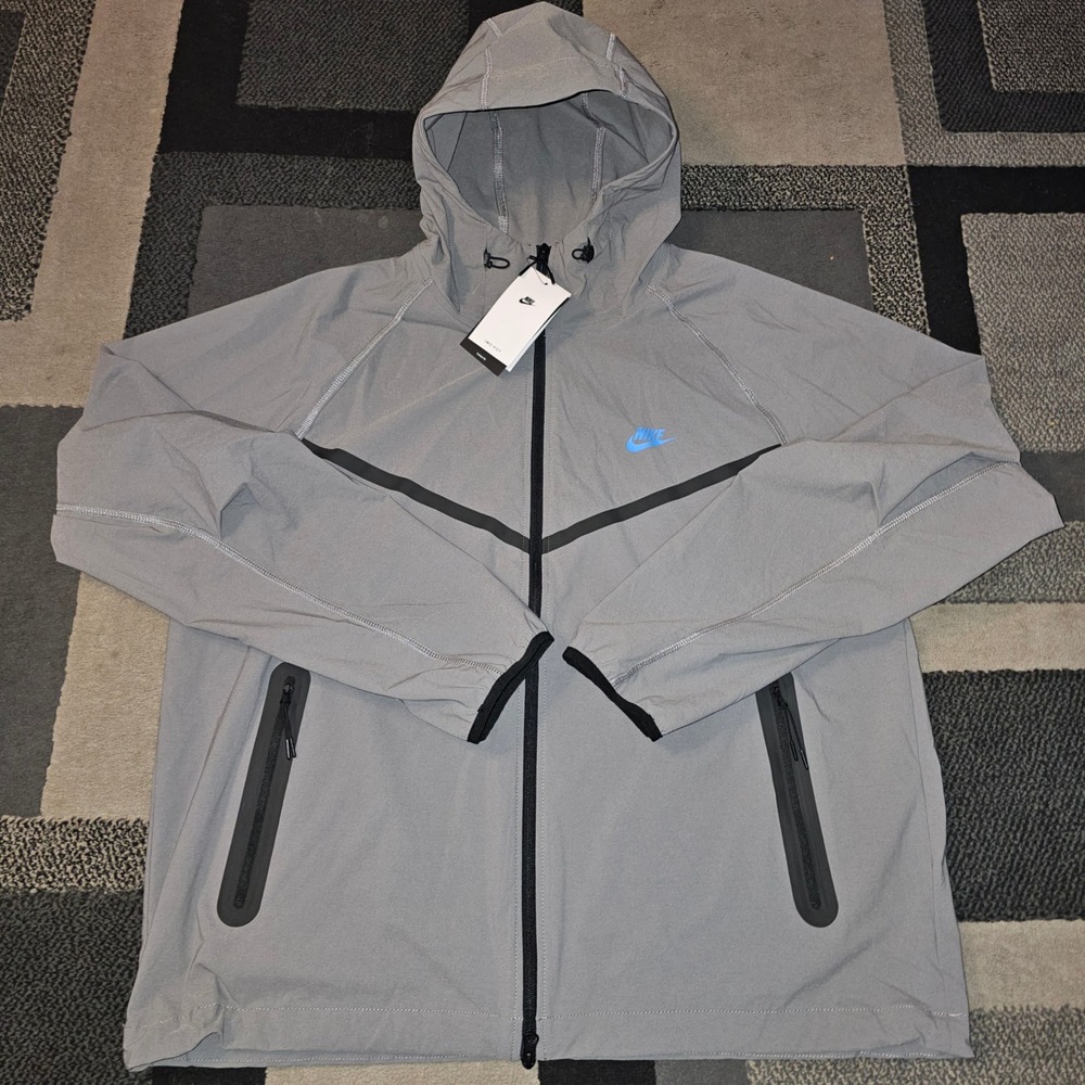 Nike Tech Woven Windrunner Mens XL Grey New